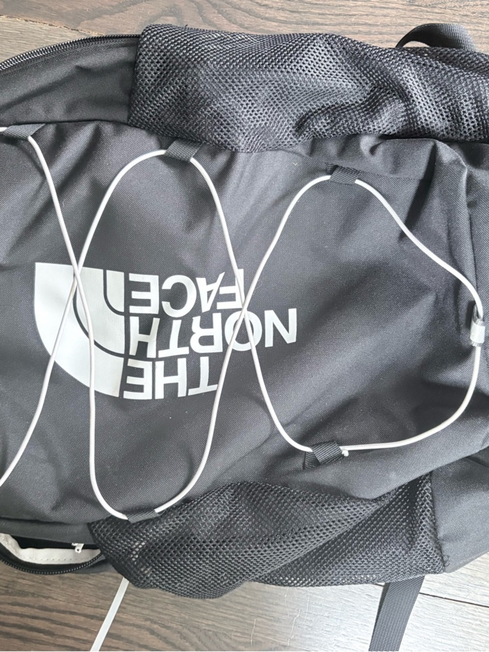 The North Face White Interior Backpack Lining